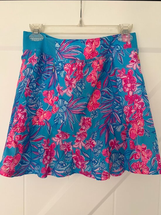 Lilly Pulitzer Dresses & Skirts - Lilly Pulitzer Luxletic Tropical Floral Ruffle Skort Women's